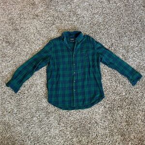Men’s Flannel Button Down Shirt | Chaps Button Down | Fall Shirt | Plaid Shirt